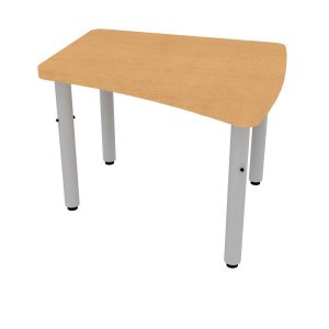 ELO® Arcadia 26"D x 28.5"L Student Desk with 3mm Edge HPL Top and 2" Universal Junior Pin Adjustable Straight Round Legs