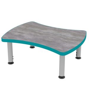 ELO® Weston 24"D x 32"L Student Desk with 3mm Edge HPL Top and 2" Mini Junior Adjustable Straight Round Legs