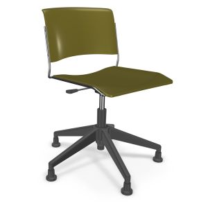 MooreCo Akt 5-Star Chair with Glides - Bee, 29"- 34" H x 27.5" W x 27.5" D