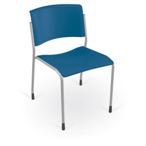 MooreCo Akt 4-Leg Chair with Glides - Endless Sea, 30" H x 20" W x 22.5" D
