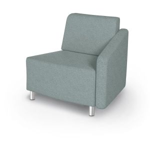 MooreCo Morris 22.5º Outside Wedge Chair – Left Arm, 34.5"H x 37"W x 29.5"D