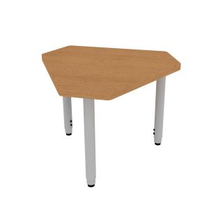 ELO® Connect 4 24"D x 36"L Student Desk with 3mm Edge HPL Top and 2" Universal Junior Adjustable Straight Round Legs