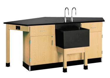 Diversified Spaces Forward Vision I with Front Sink - 4 Student, Epoxy Top