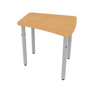 ELO® Arcadia 26"D x 28.5"L Student Desk with 3mm Edge HPL Top and 2" Pin Adjustable Straight Round Legs