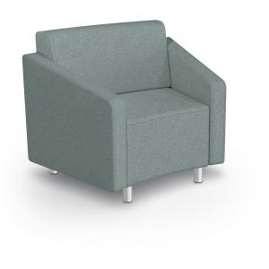 MooreCo Morris 22.5º Inside Wedge Chair – Both Arms, 34.5"H x 41"W x 29.5"D
