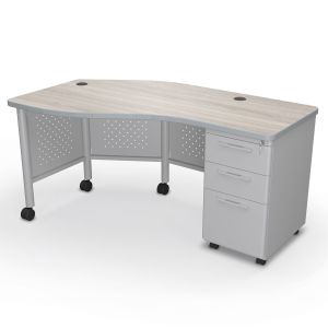 MooreCo Avid Instructor Desk, Pedestal on Right, 29.8"H x 60"W x 36.3"D