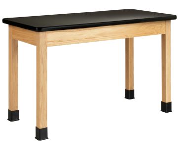 Diversified Spaces PerpetuLab Science Lab Table with Plain Apron, Wood Legs, and Laminate Top - 36" x 48"