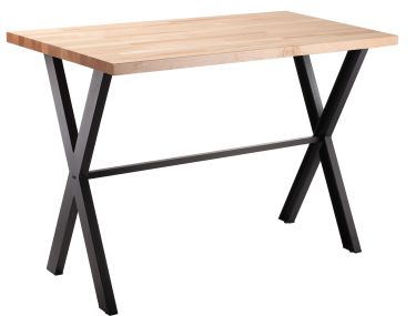 NPS® Collaborator Table, 30" x 60", Rectangle, 42" Height, Butcherblock top