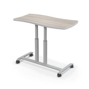 MooreCo Hierarchy Grow & Roll Table – Wavy Rectangle, 26.5" – 42.3"H x 59"W x 32"D