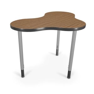 MooreCo Hierarchy Cloud 9 Desk (Small) – Platinum, 22" – 32"H x 36.1"W x 25.5"D