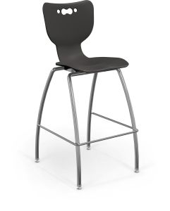 MooreCo Hierarchy 4-Leg Stool, 30" Height - Black