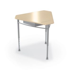 2 PACK - MooreCo Astute Hard Plastic Desk – Small Monroe - Fusion Maple