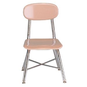 USACapitol Legacy 13.5” H-Frame Hard Plastic Chair with Cross Brace