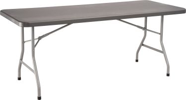 National Public Seating 30" x 72" Heavy Duty Folding Table, Charcoal Slate - Model BT3072-20