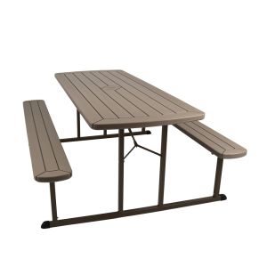 NPS® 30" x 72" Blow Molded Picnic Table - Brown