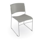 MooreCo Akt Stacking Chair - Morning Fog, 30" H x 20" W x 22.5" D