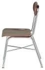 USACapitol Legacy 17.5” H-Frame Hard Plastic Chair with Cross Brace and Music Pitch