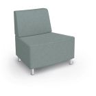 MooreCo Morris 22.5º Outside Wedge Chair – Armless, 34.5"H x 33"W x 29.5"D