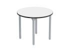 NPS® Heavy-Duty Fixed Height Activity Table, 42" Round, Whiteboard Top, Grey Legs