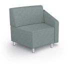 MooreCo Morris 22.5º Inside Wedge Chair – Left Arm, 34.5"H x 37"W x 29.5"D