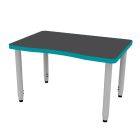 ELO® Plymouth II 24"D x 36"L Student Desk with 3mm Edge HPL Top and 2" Universal Junior Adjustable Straight Round Legs