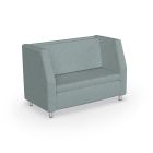 MooreCo Morris Mid Back Loveseat – Both Arms + Back Shelf (36"H), 37.4"H x 56.3"W x 41.8"D