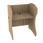 Study Carrel with Edge Banding Panels & Square Front Edge, 3 Grommets, 34" Metal Wire Management, 28"H Worksurface