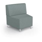 MooreCo Morris 22.5º Inside Wedge Chair – Armless, 34.5"H x 33"W x 29.5"D