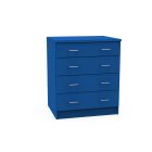 REplay® Modular Base Cabinet Unit with 1 Standard Drawer (6.13"), 3 Equal Drawers, and Adjustable Levelers - 24"W x 23"D x 35.5"H