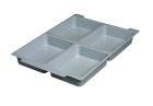 6 Pack Gratnells Molded 4 Section Insert for F1 Trays