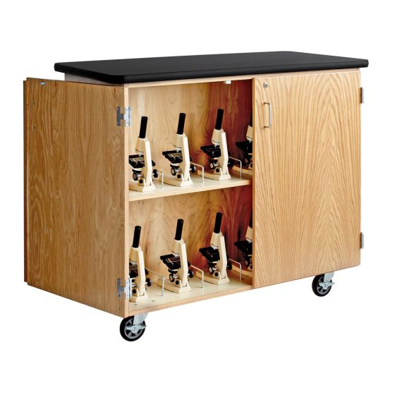 Diversified Spaces Mobile Microscope Cabinet - Holds 24 Standard ...